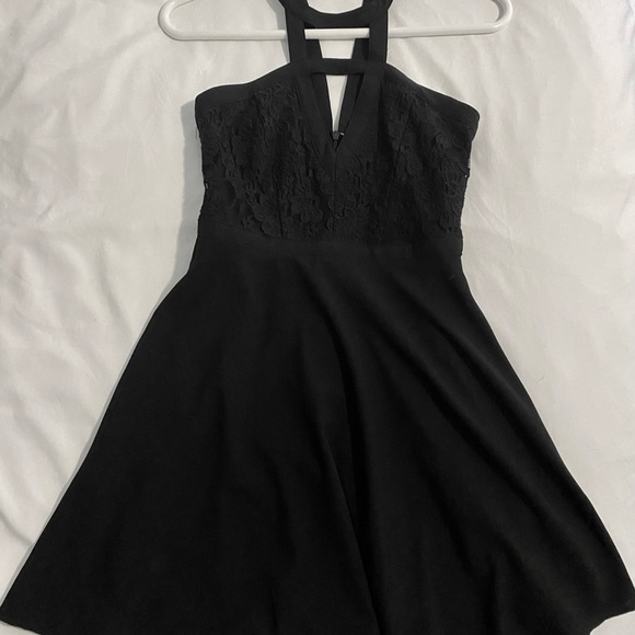 Lulu’s All My Daydreams Black Lace Skater Dress - Picture 4 of 6